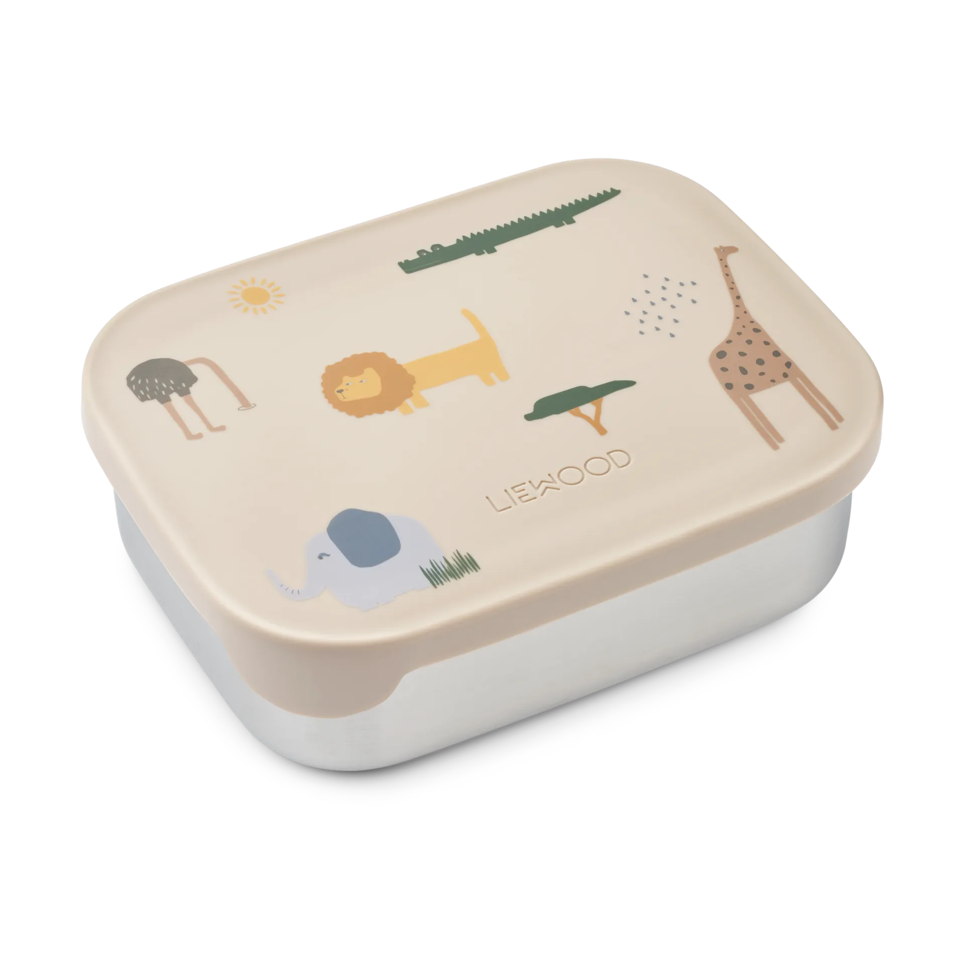 Arthur broodtrommel 13,5x17 cm, Safari sandy mix Liewood