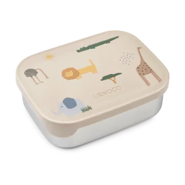 Arthur broodtrommel 13,5x17 cm - Safari sandy mix - Liewood