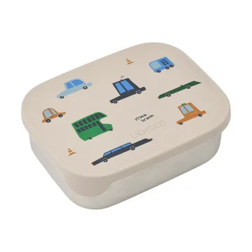 Arthur lunchtrommel 13,5x17 cm - Auto’s-zand - Liewood