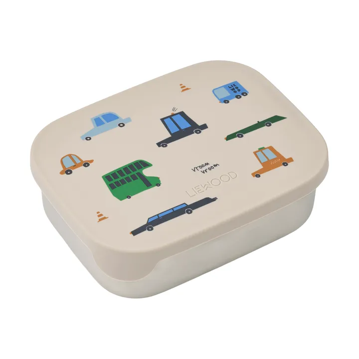 Arthur lunchtrommel 13,5x17 cm - Auto’s-zand - Liewood