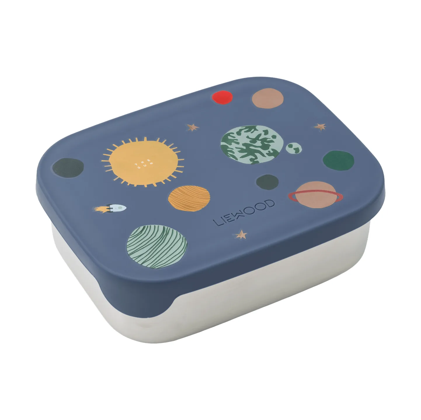 Arthur lunchtrommel 13,5x17 cm, Universum-klassiek marineblauw Liewood