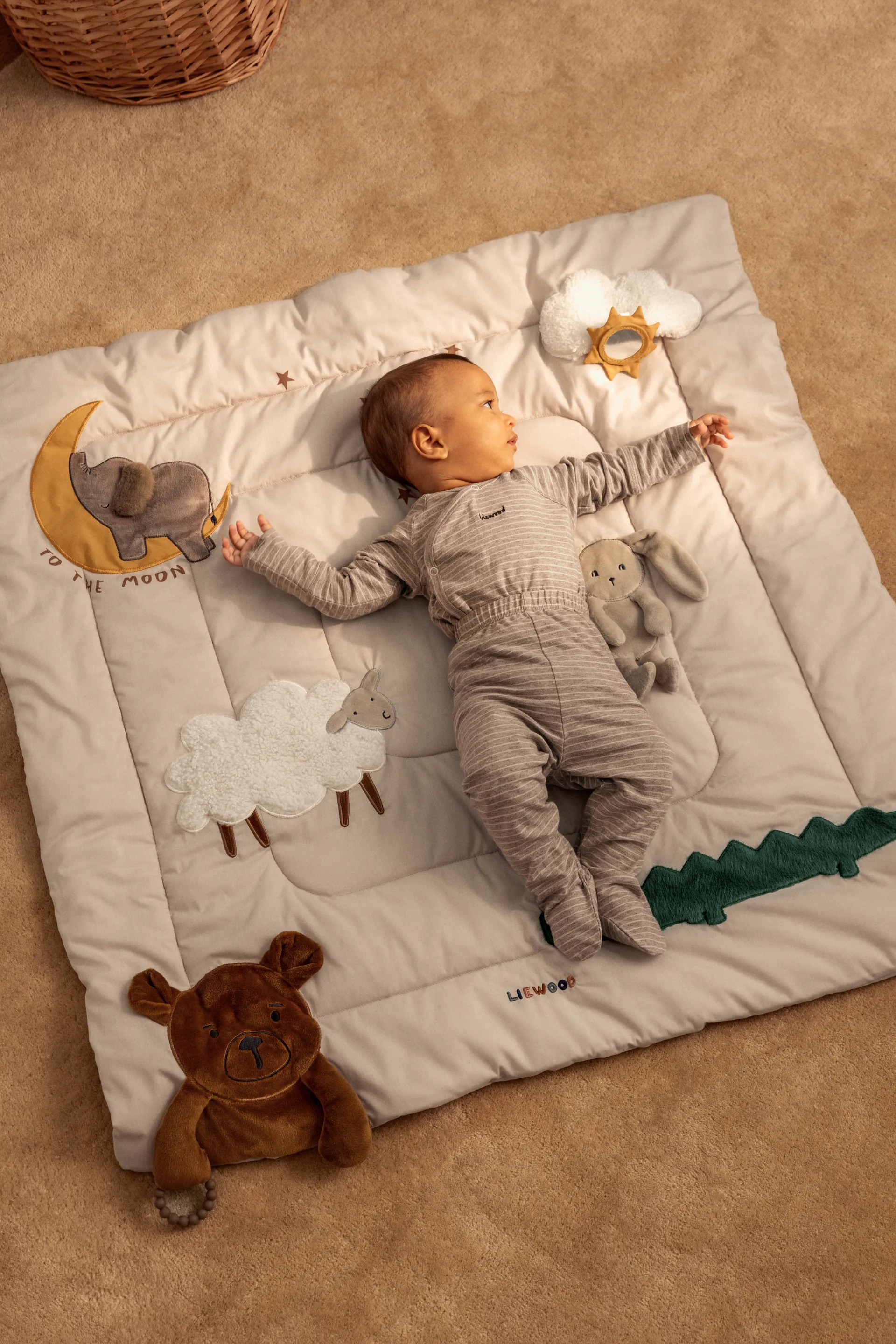 Bernet activiteiten deken 95x95 cm, Sandy multi mix Liewood