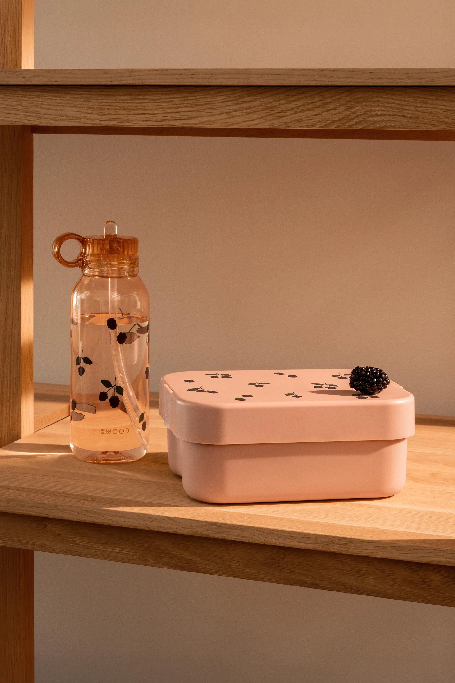 Chelsey bedrukte lunchbox set 2 delen, Berry-Pale Tuscany Liewood