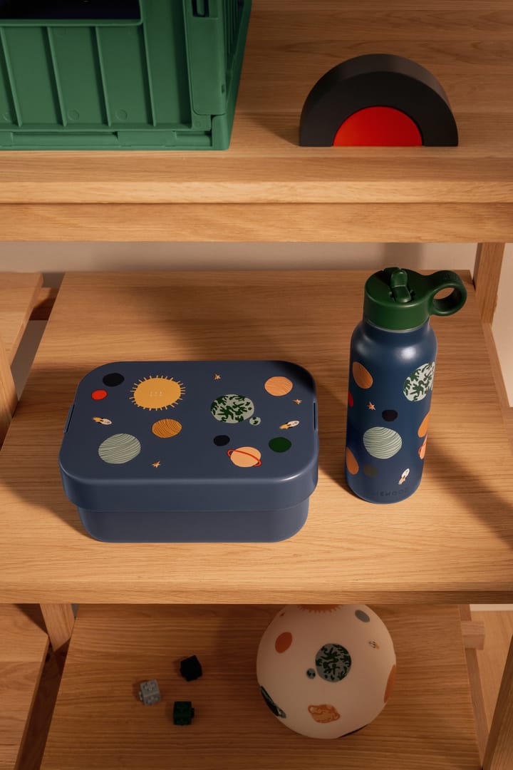 Chelsey bedrukte lunchbox set 2 delen, Universe-Classic navy Liewood