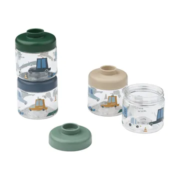 Dominique babyvoedingspotjes 100 ml 4-pack - Auto’s-zand - Liewood