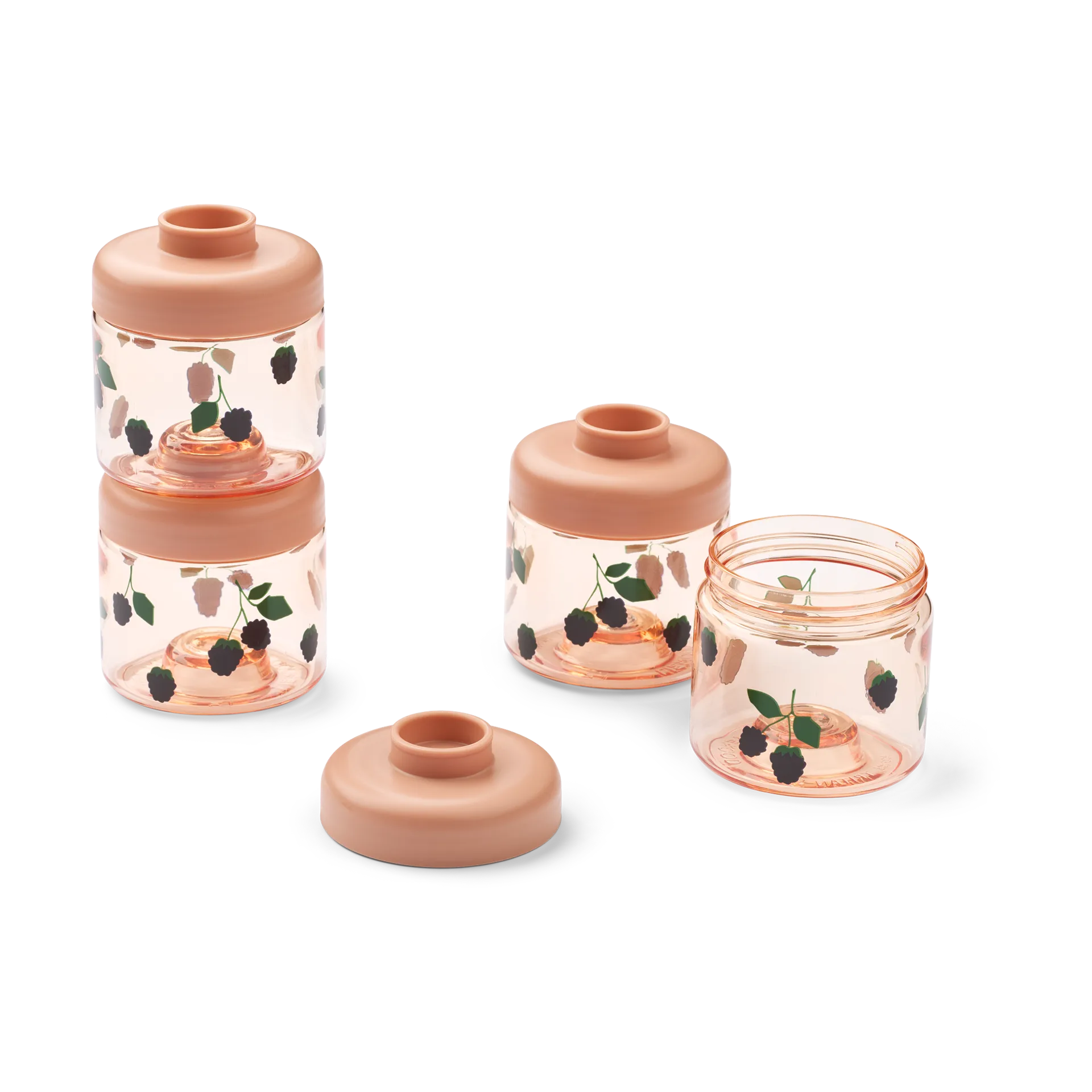 Dominique babyvoedingspotjes 100 ml 4-pack, Berry-Pale Tuscany Liewood