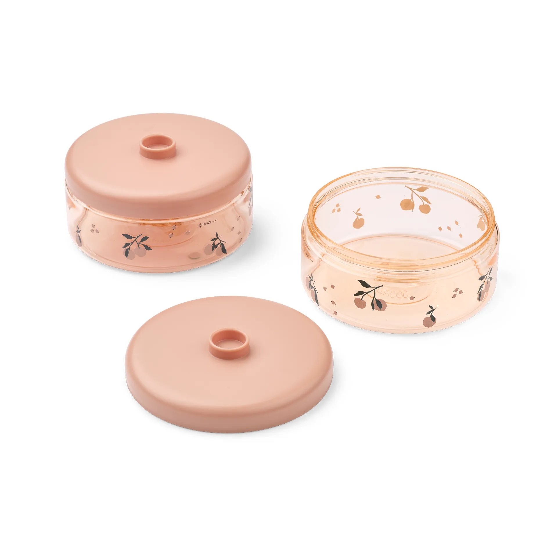 Dominique babyvoedselpotjes 500 ml 2-pack, Peach-sea shell Liewood