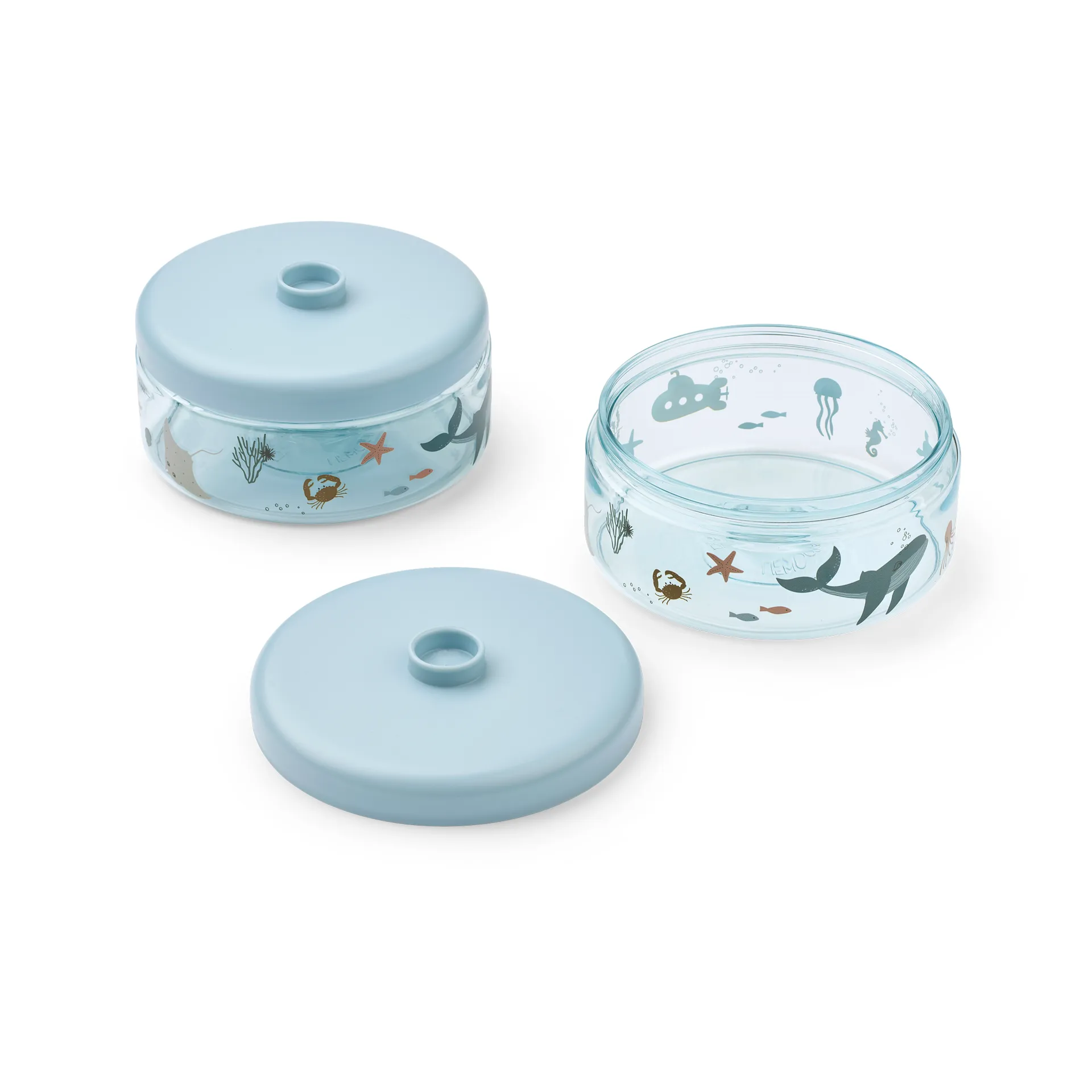 Dominique babyvoedselpotjes 500 ml 2-pack, Sea creature-sandy Liewood