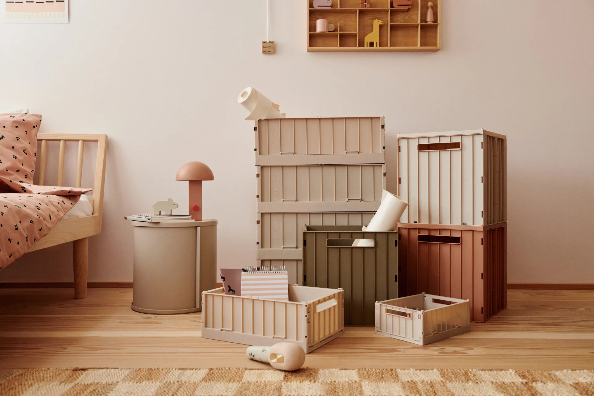 Elijah opbergdoos met deksel 31x31 cm, Oat Liewood