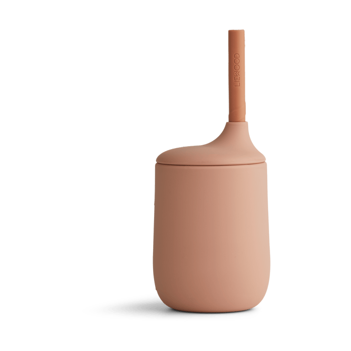 Ellis sippy cup tuitbeker met rietje 23 cl - Dark rose-terracotta mix - Liewood