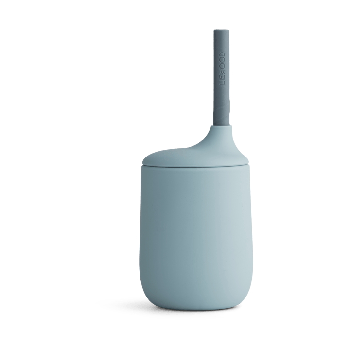 Ellis sippy cup tuitbeker met rietje 23 cl - Sea blue-blue wave mix - Liewood