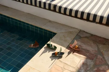 Ensley badspeelgoed bootjes 2-delig - Whale blue multi mix - Liewood