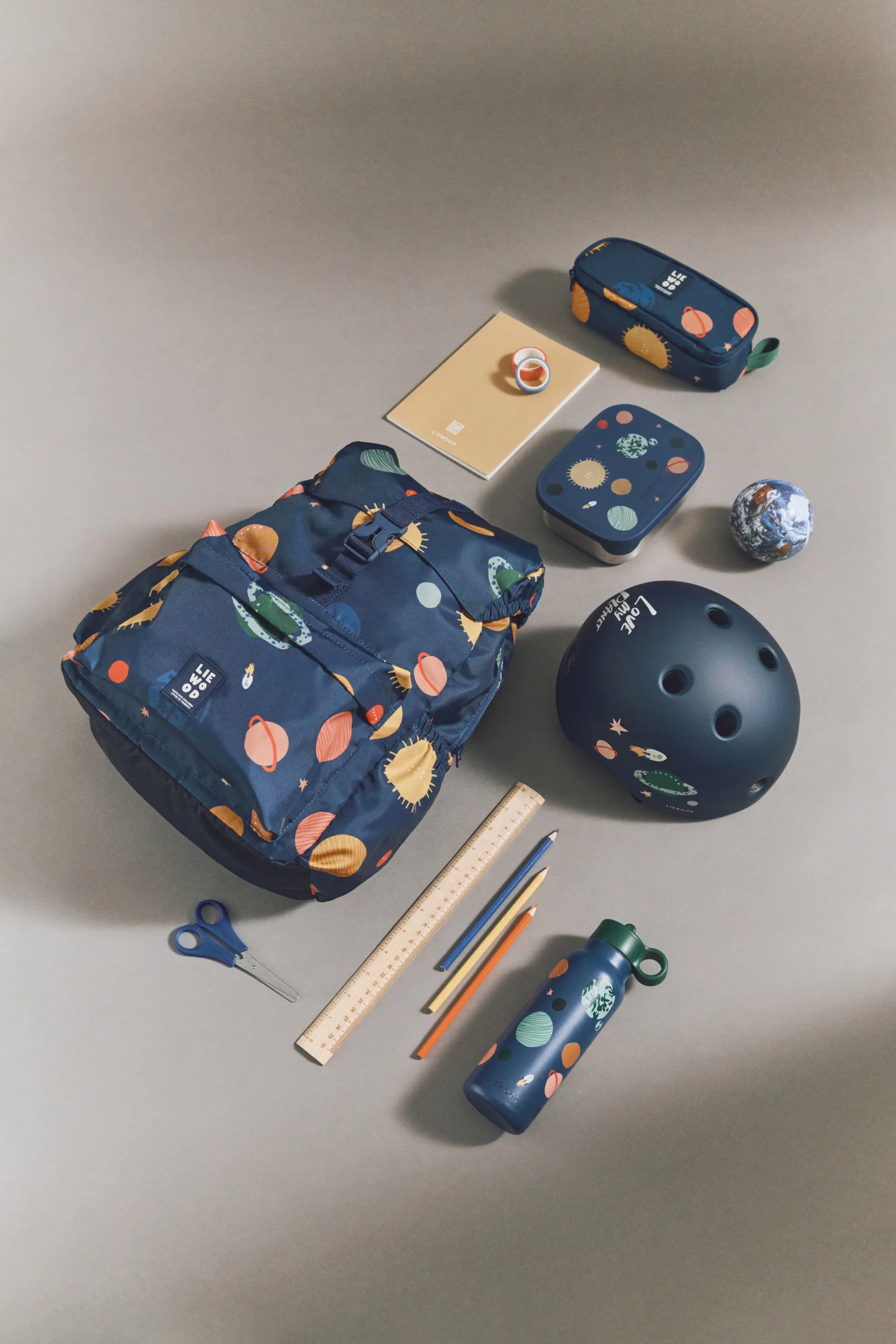 Falk drinkfles 35 cl, Universe-Classic navy Liewood