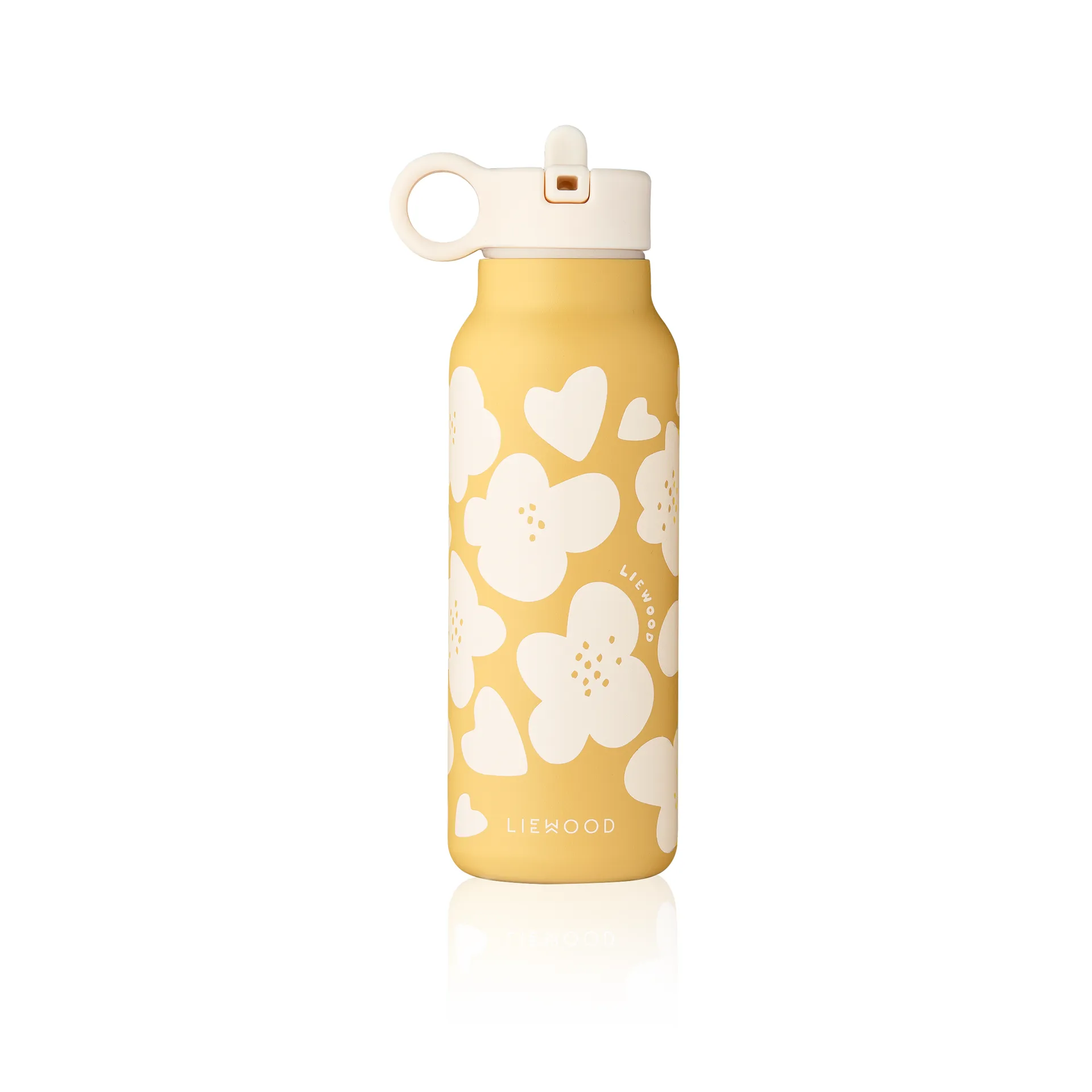 Falk waterfles 35 cl, Flower-lemon yellow Liewood