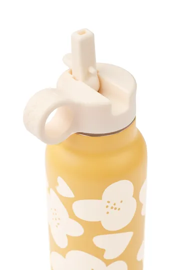 Falk waterfles 35 cl - Flower-lemon yellow - Liewood