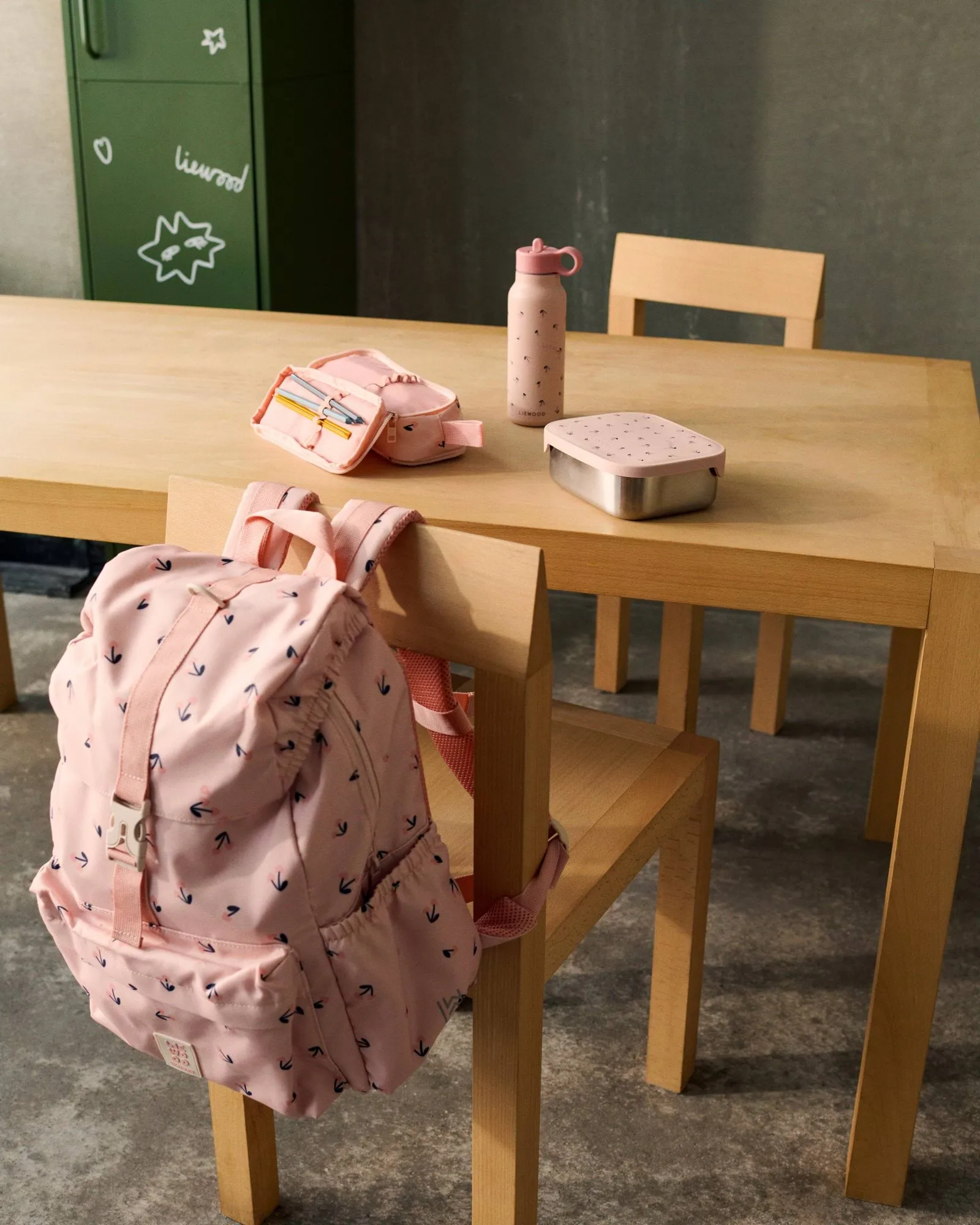 Falk waterfles 35 cl, Mini kersenhart-roze Liewood