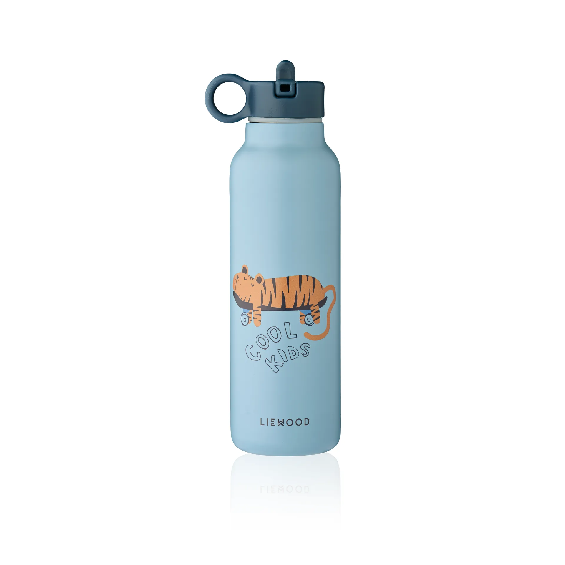 Falk waterfles 50 cl, Tiger-beach blue Liewood