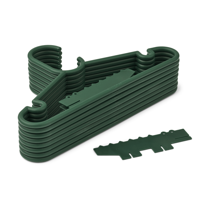 Falton krokodil kledinghanger 8-pack, Garden green Liewood