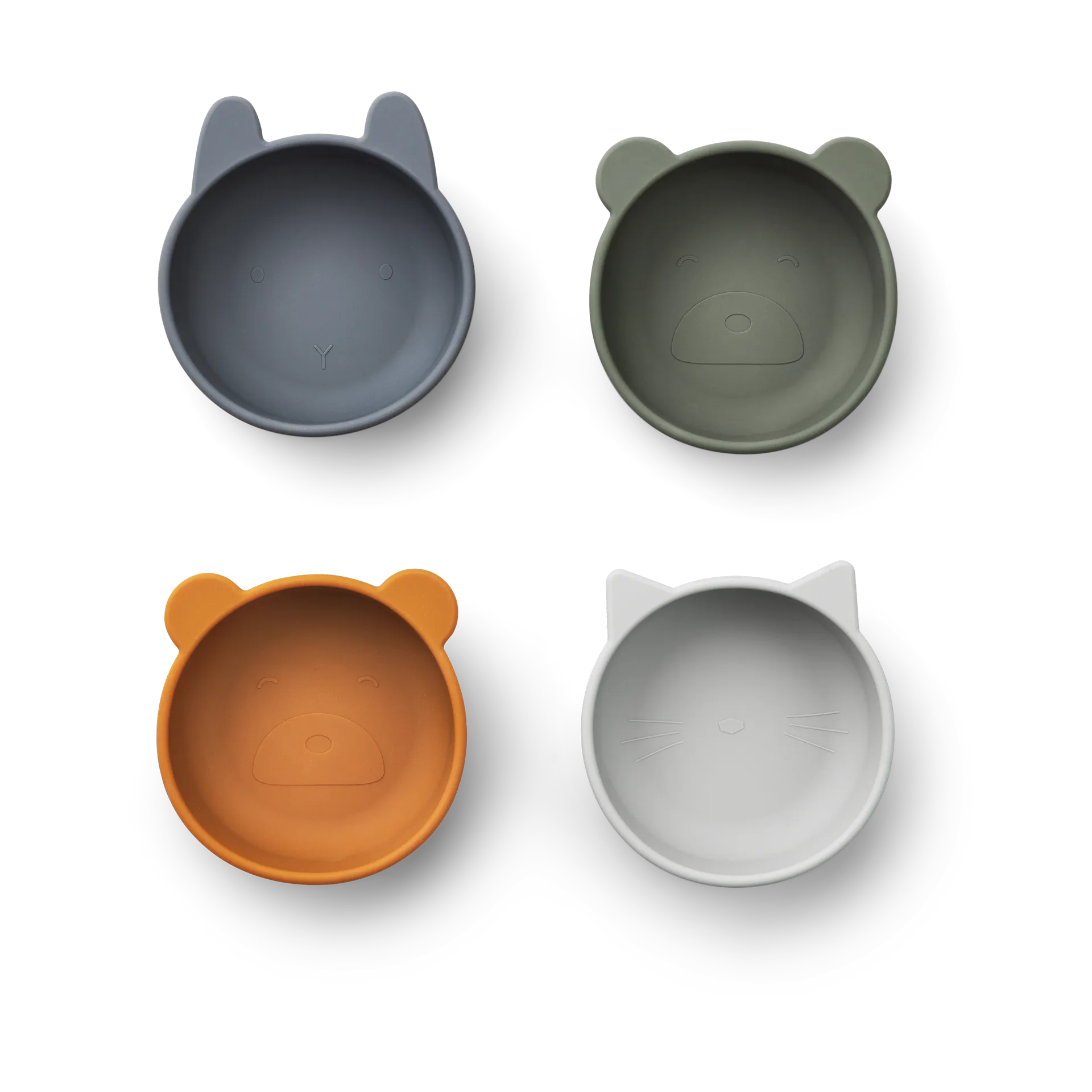 Iggy siliconen schaaltje 4-delig, Blue mix Liewood