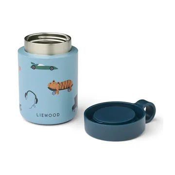 Kiani bedrukte voedselthermos - Fun-beach blue - Liewood