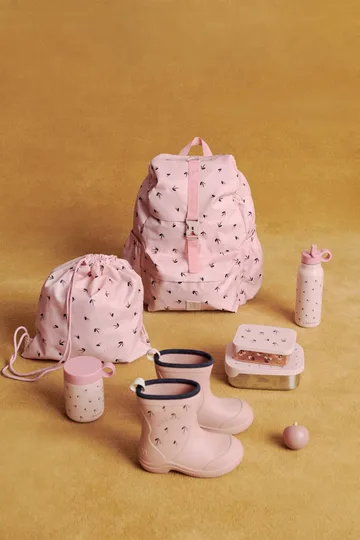 Kiani bedrukte voedselthermos - Mini kersenhart-roze - Liewood