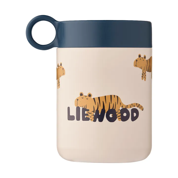 Kiani bedrukte voedselthermos - Tijger-zand - Liewood