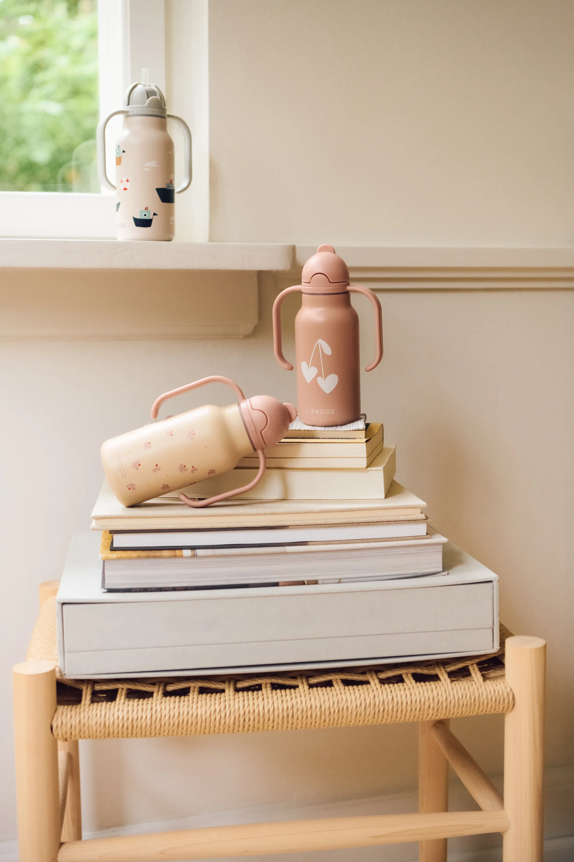 Kimmie drinkfles 25 cl, Mini Butterfly-apple blossom Liewood