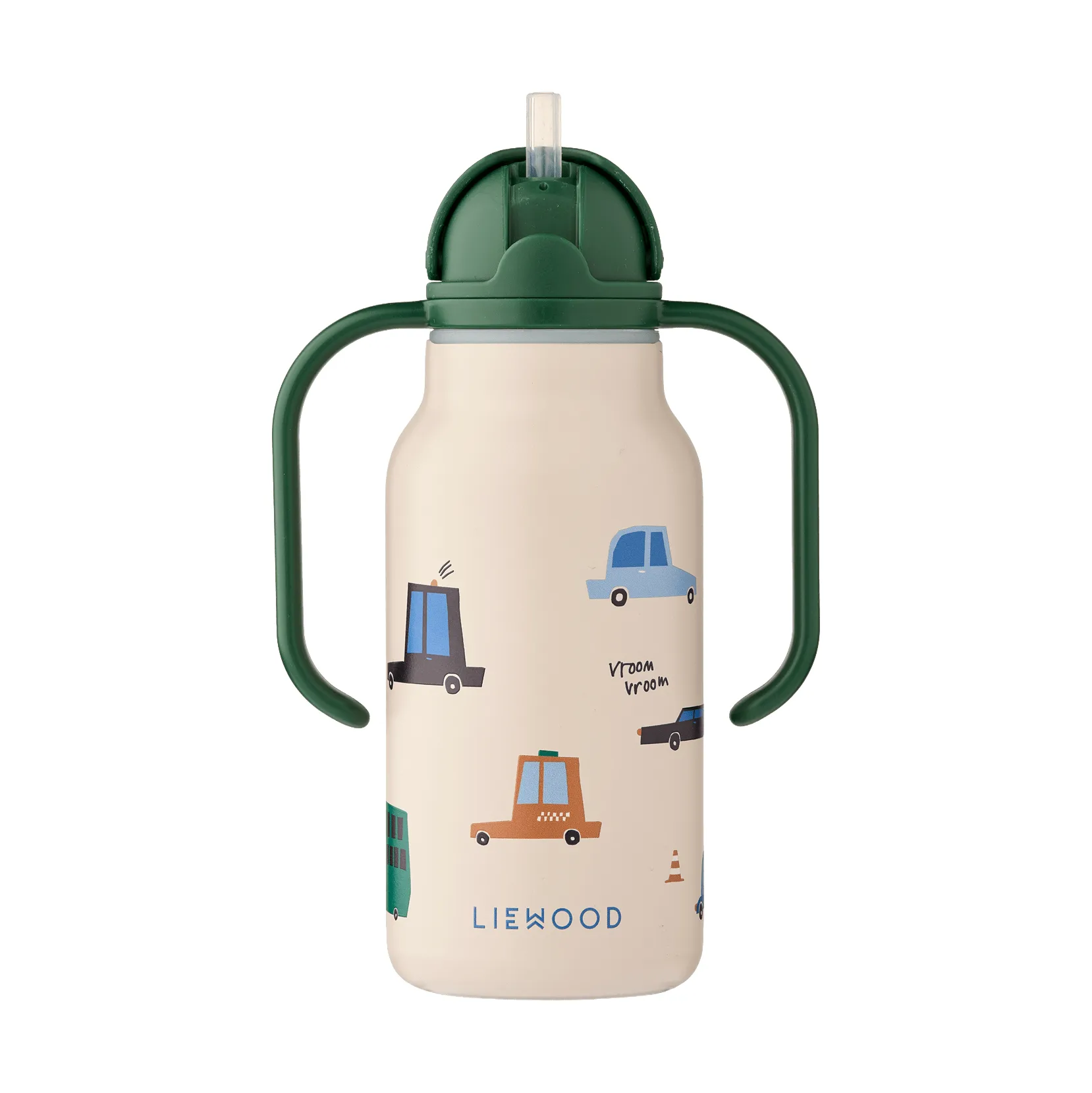 Kimmie waterfles 25 cl, Auto’s-zand Liewood