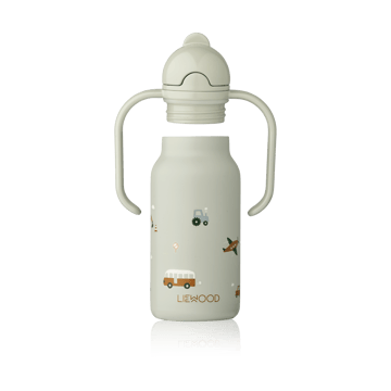 Kimmie waterfles 25 cl - Vehicles-Dove blue - Liewood