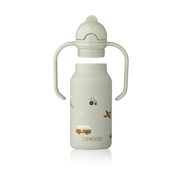 Kimmie waterfles 25 cl, Vehicles-Dove blue Liewood