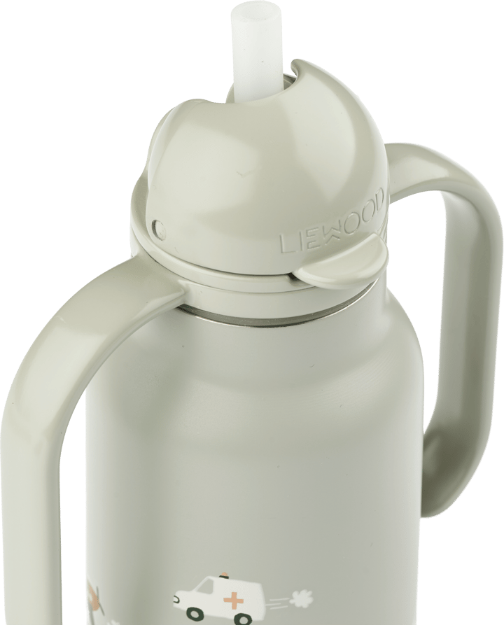 Kimmie waterfles 25 cl, Vehicles-Dove blue Liewood