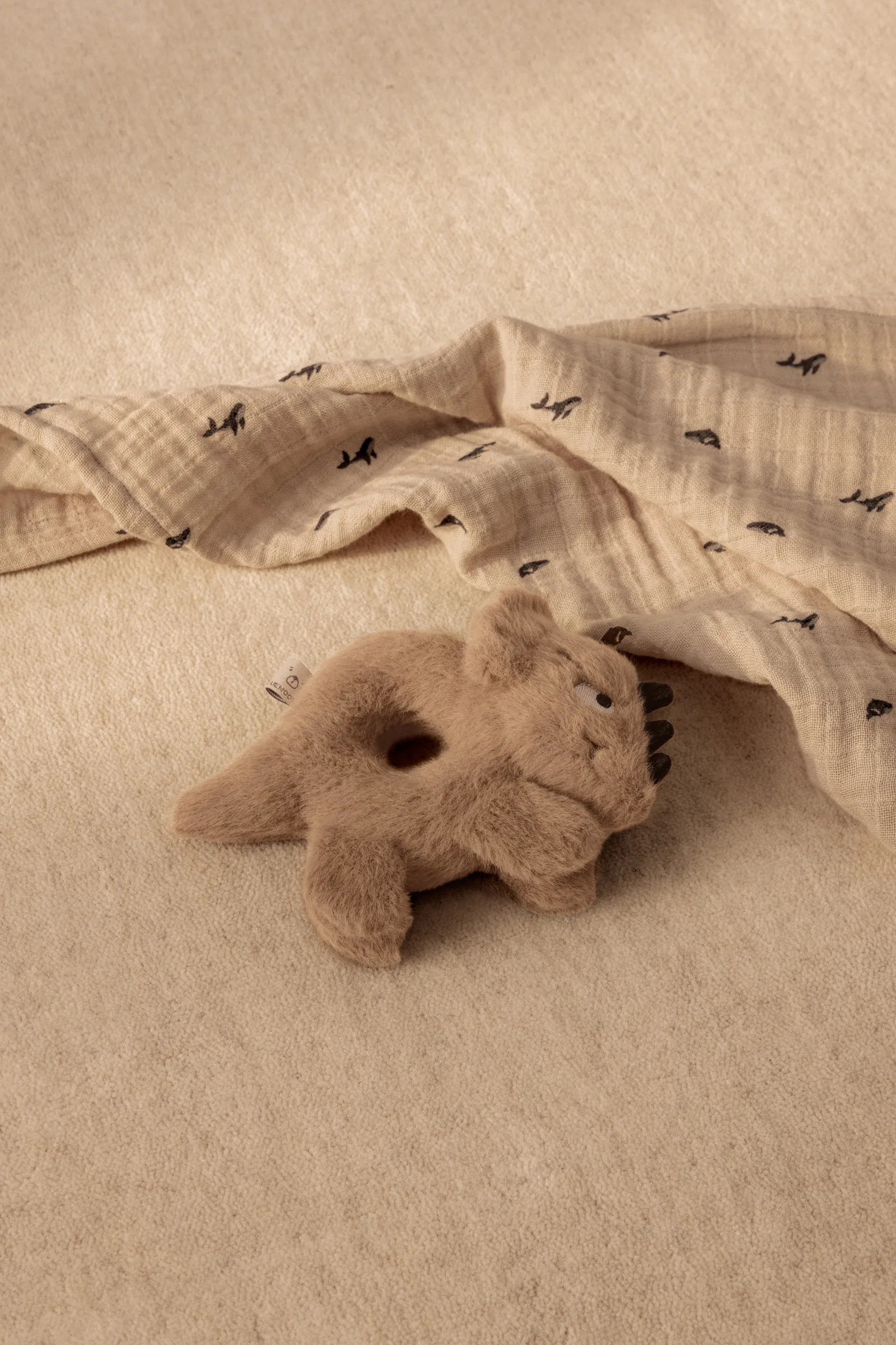 Lewis mousseline deken 2-pack 65x65 cm, Mini whale-Sandy Liewood