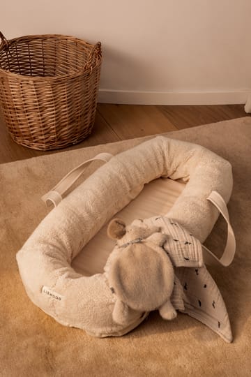 Lewis mousseline deken 2-pack 65x65 cm - Mini whale-Sandy - Liewood