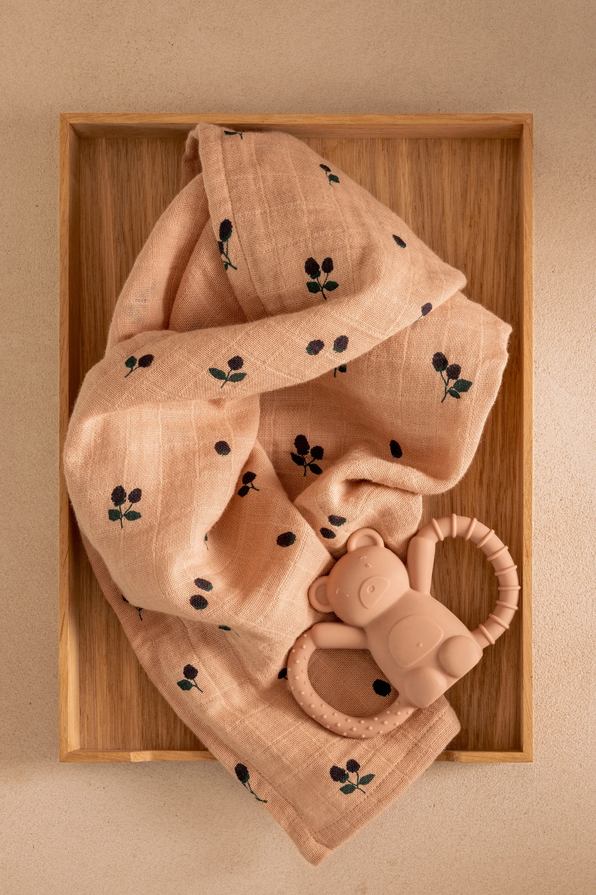 Lewis mousseline doek 2-pack 65x65 cm, Mini Berry-Pale tuscany Liewood