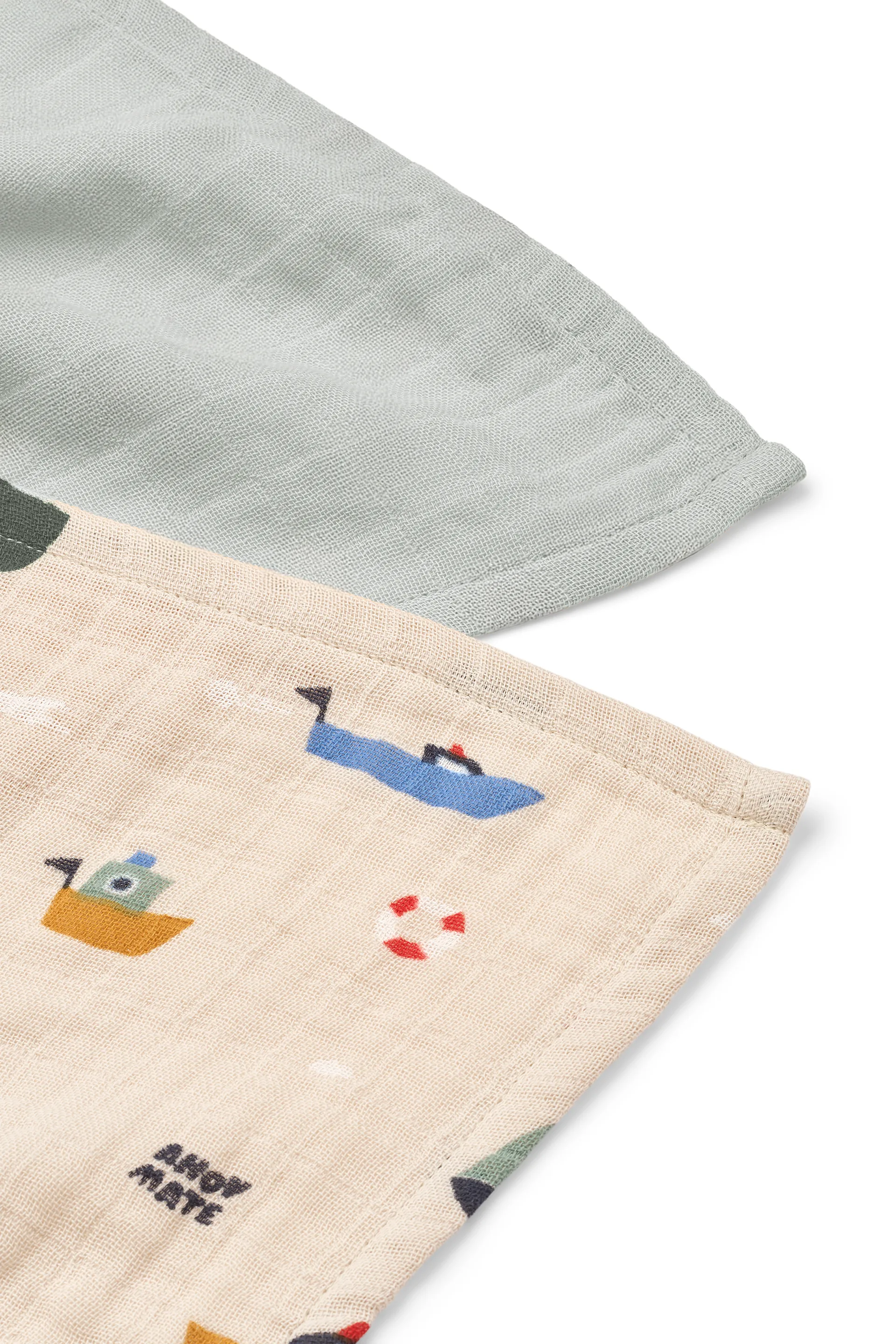 Lewis mousseline doek 2-pack 65x65 cm, Sailing-dove blue mix Liewood
