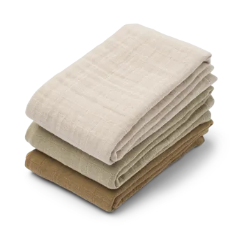Lewis muslin hydrofiele doek 3-delig 65x65 cm - Sandy mix - Liewood