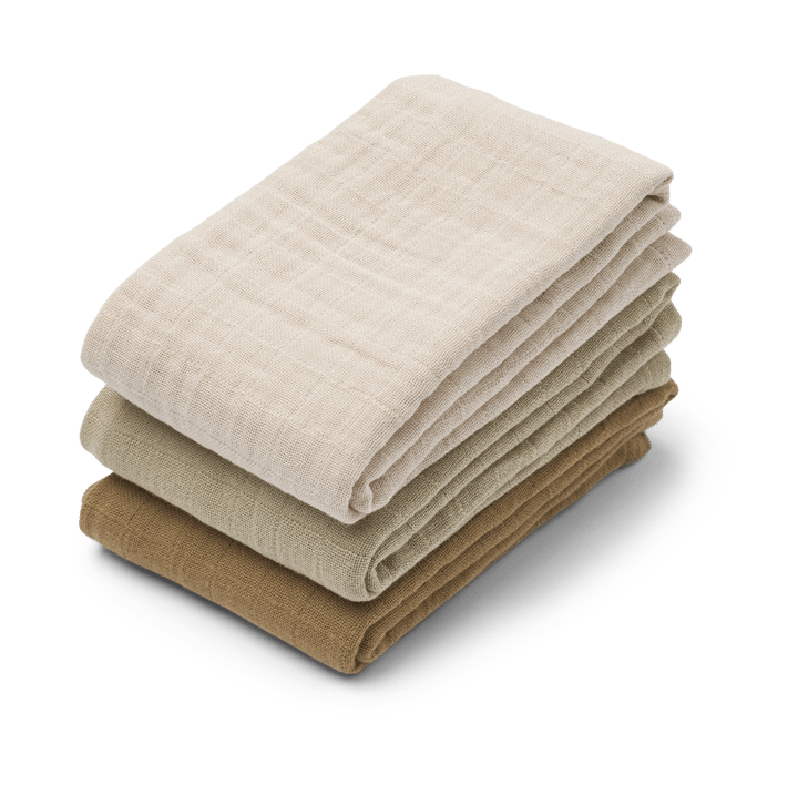 Lewis muslin hydrofiele doek 3-delig 65x65 cm - Sandy mix - Liewood