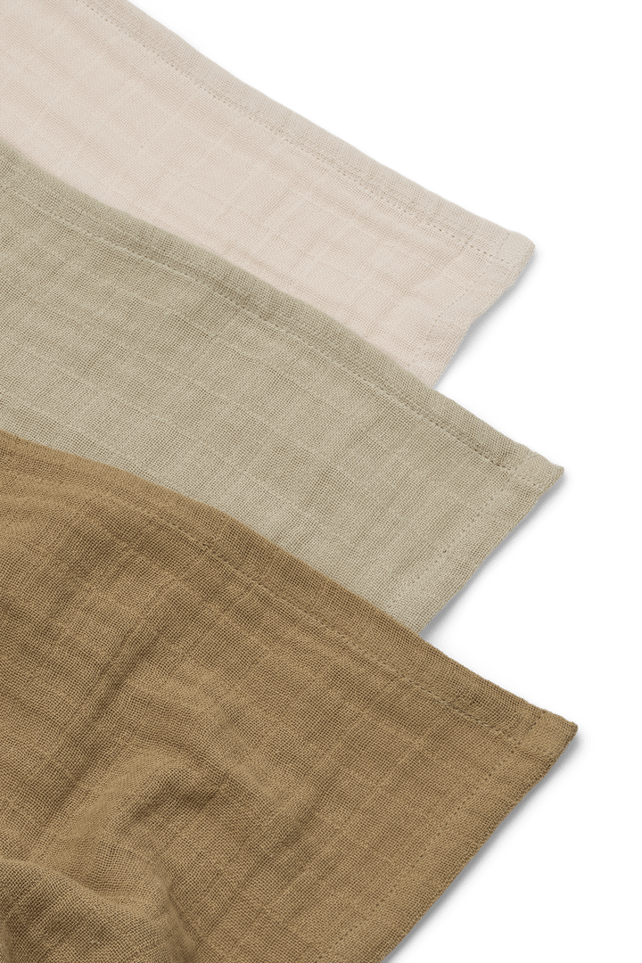 Lewis muslin hydrofiele doek 3-delig 65x65 cm, Sandy mix Liewood