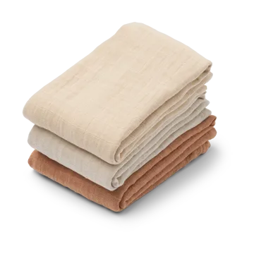 Lewis muslin hydrofiele doek 3-delig 65x65 cm - Tuscany rose mix - Liewood