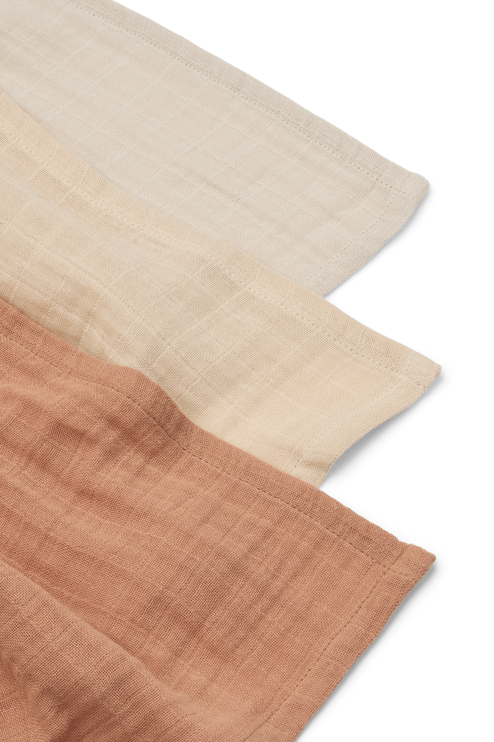 Lewis muslin hydrofiele doek 3-delig 65x65 cm, Tuscany rose mix Liewood