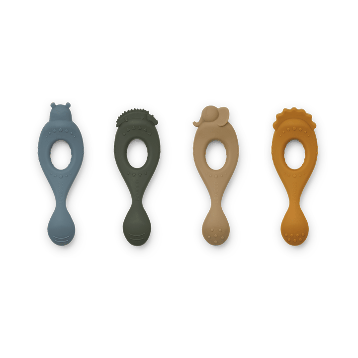 Livia lepel 4-delig - Safari-blue multi mix - Liewood