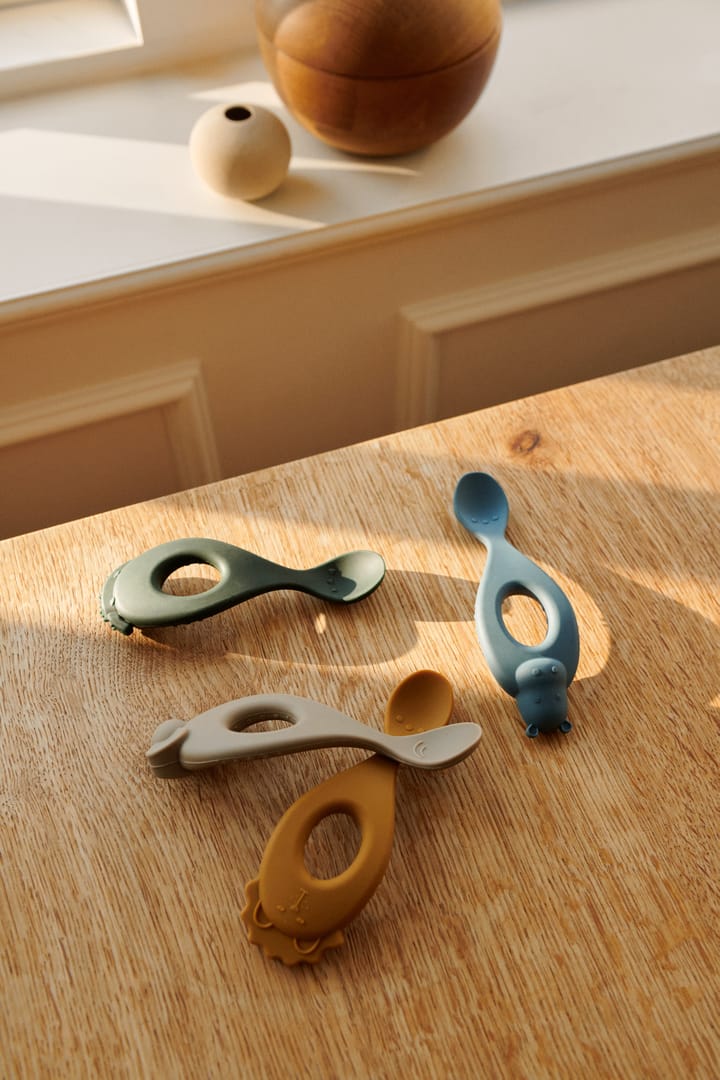 Livia lepel 4-delig, Safari-blue multi mix Liewood