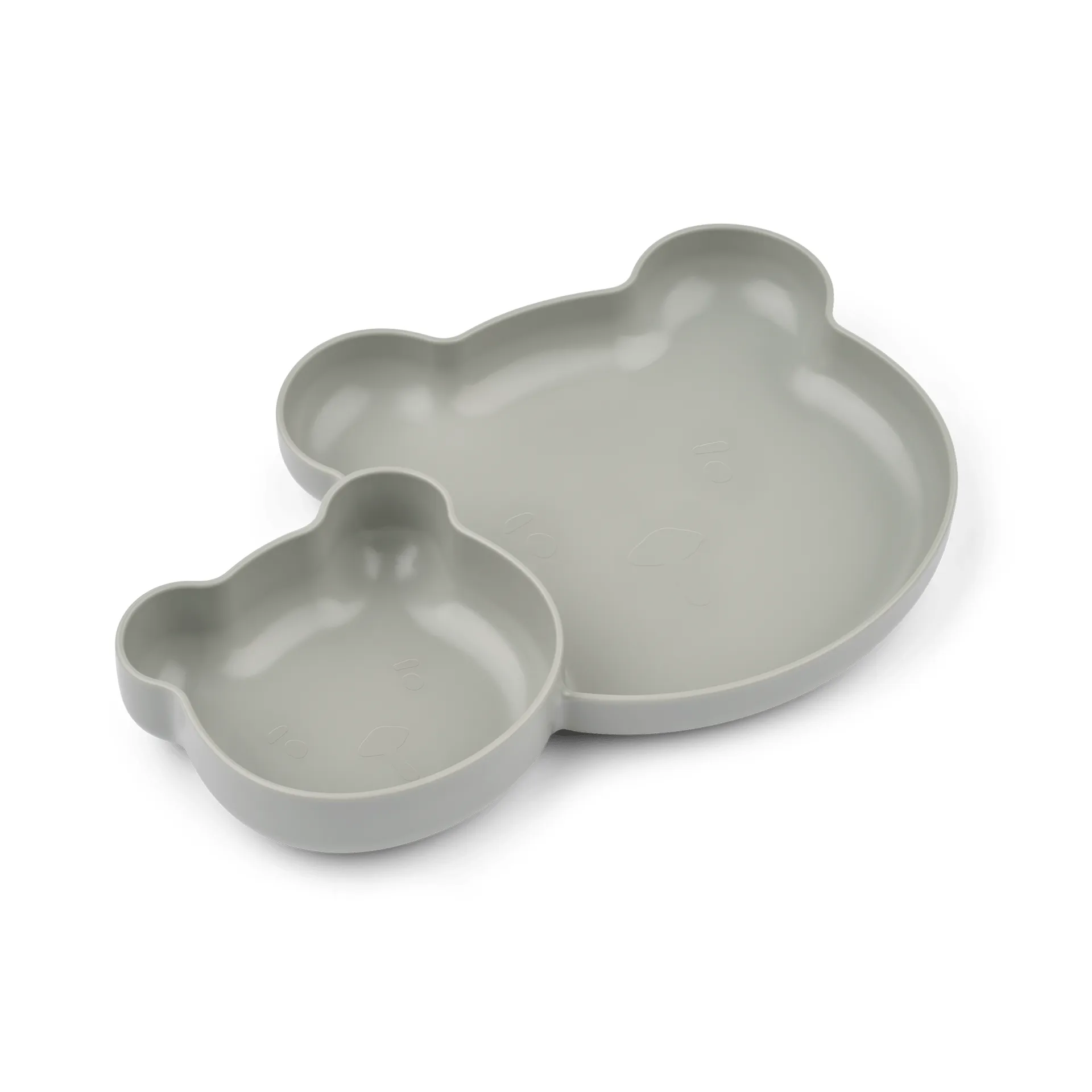 Magus Bear Divider bord 2-delig, Dove blue Liewood