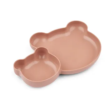 Magus Bear Divider bord 2-delig - Pale tuscany - Liewood