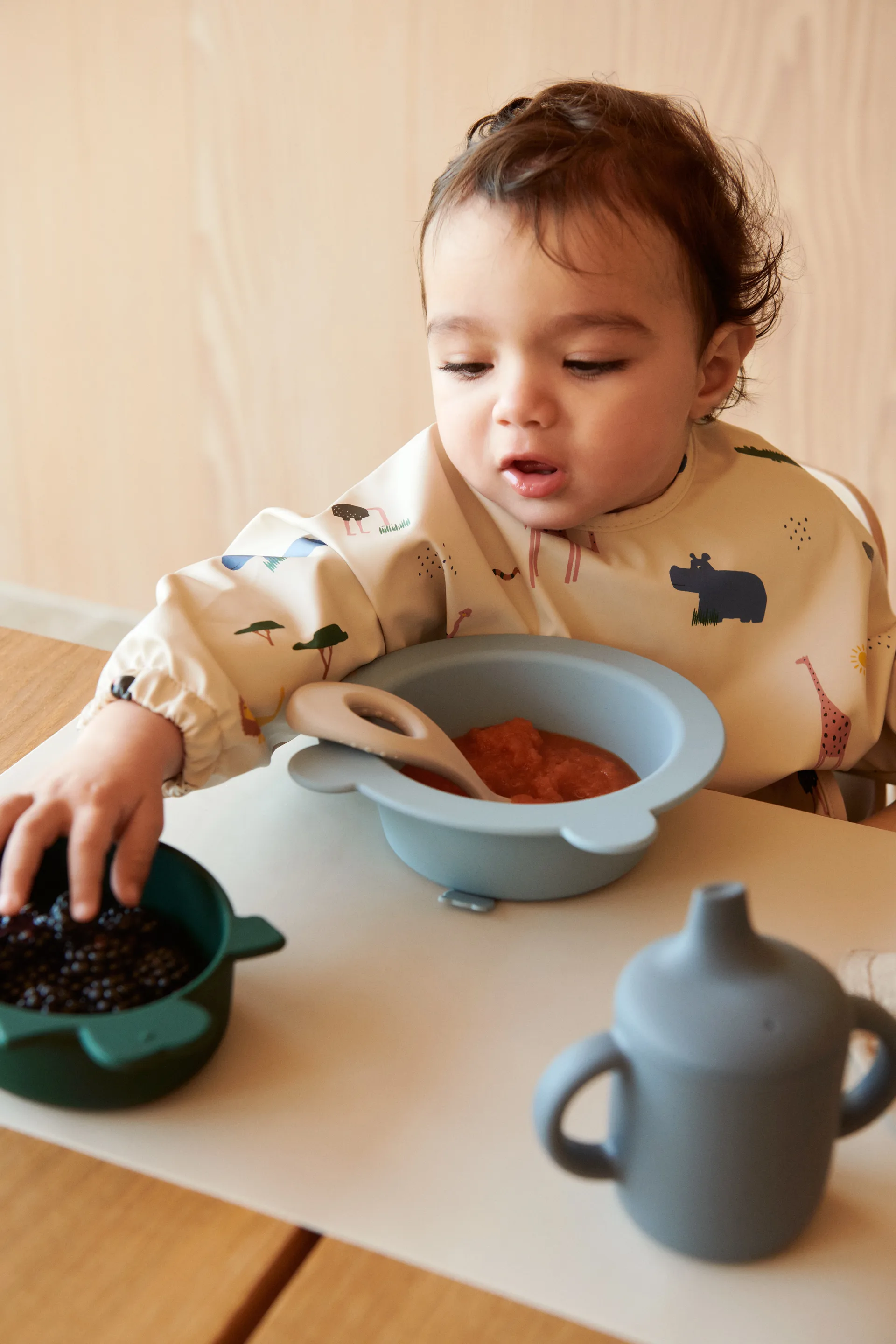 Merle slab met mouw, Safari sandy mix Liewood