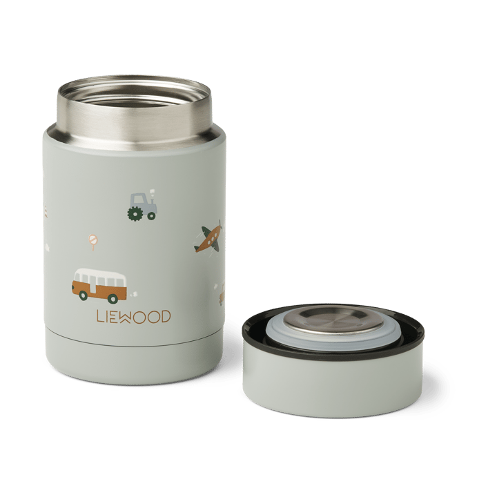 Nadja thermobak 0,25 L, Vehicles-dove blue mix Liewood