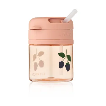 Pavia beker met rietje 28 cl - Berry-Pale Tuscany - Liewood