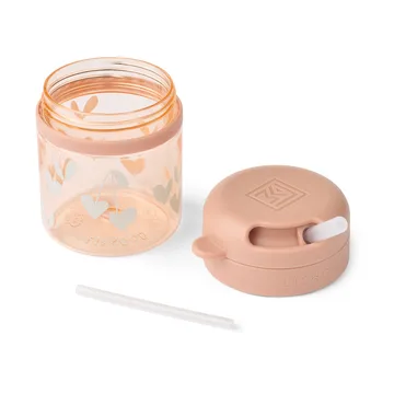 Pavia beker met rietje 28 cl - Sweethearts-pale tuscany - Liewood