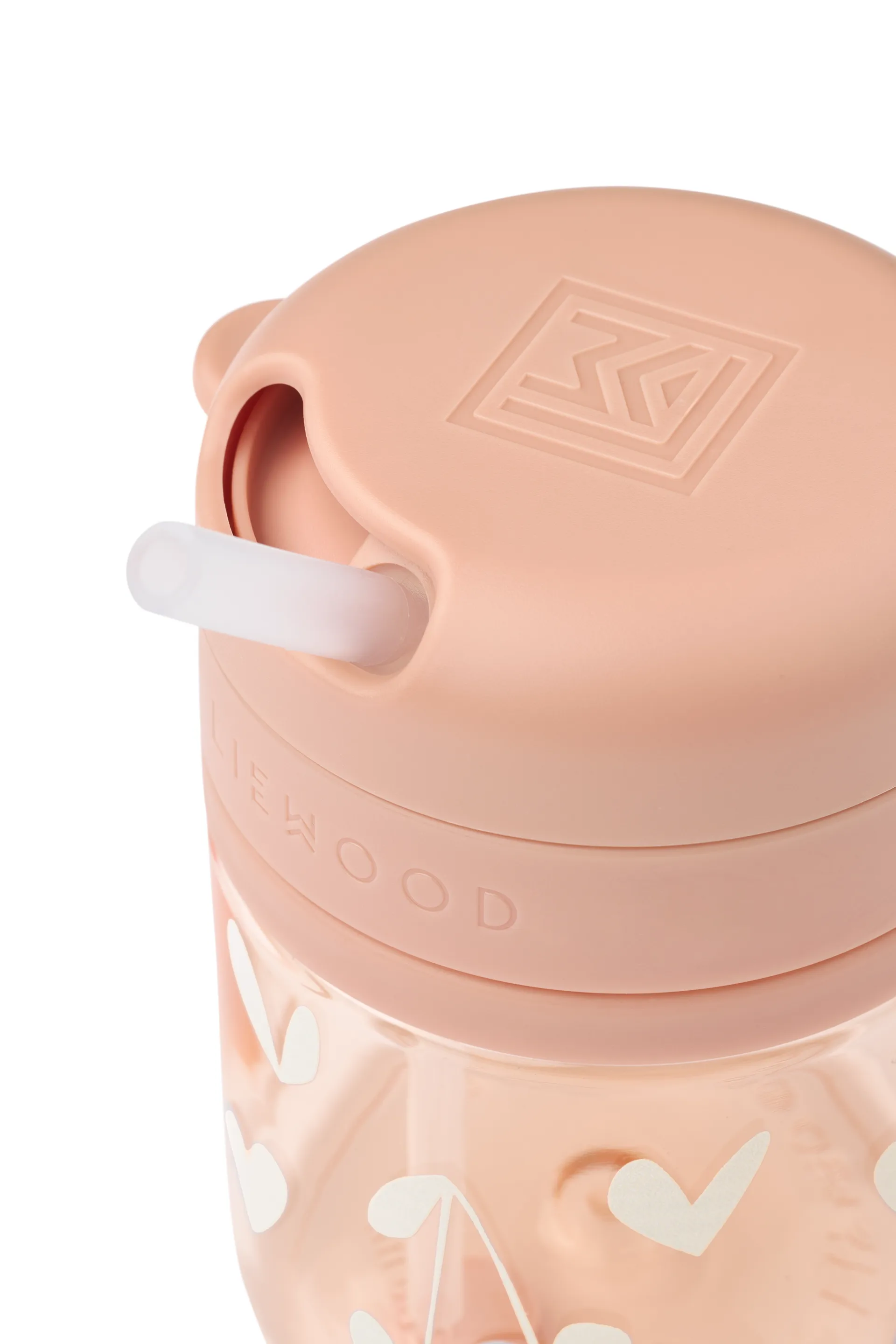 Pavia beker met rietje, Sweethearts-pale tuscany, 28 cl Liewood