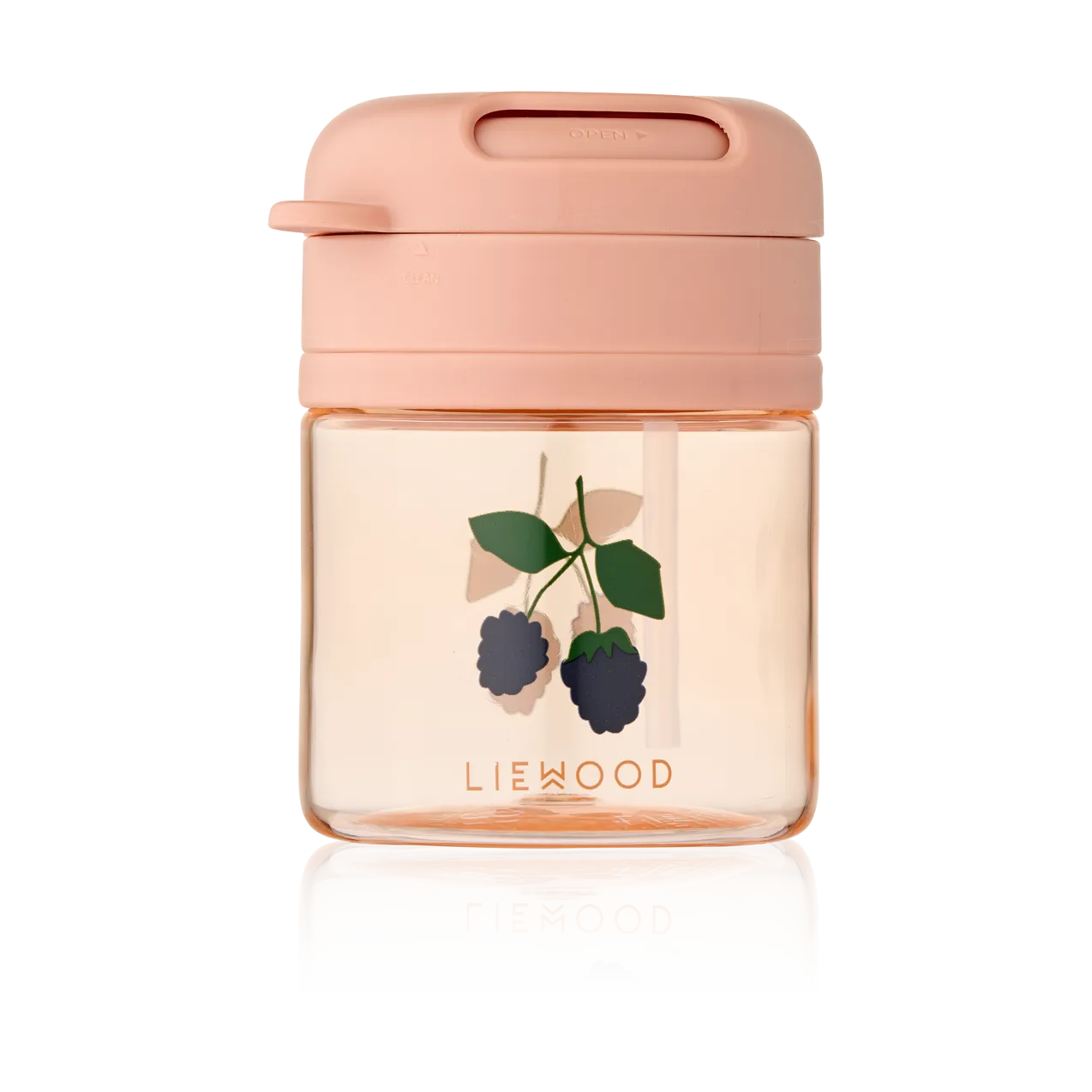 Pavia mok met rietje 28 cl, Berry-Pale Tuscany Liewood